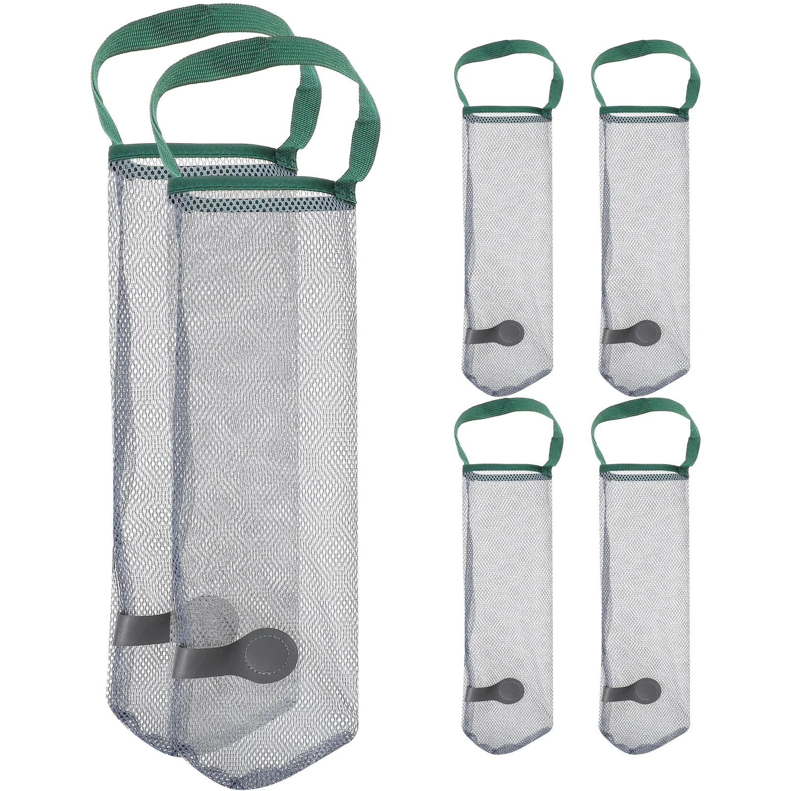 

6pcs Fruit Vegetable Storage Mesh Bags Reusable Breathable Ginger Garlic Bag Drawstring Closure Onions Long Lasting