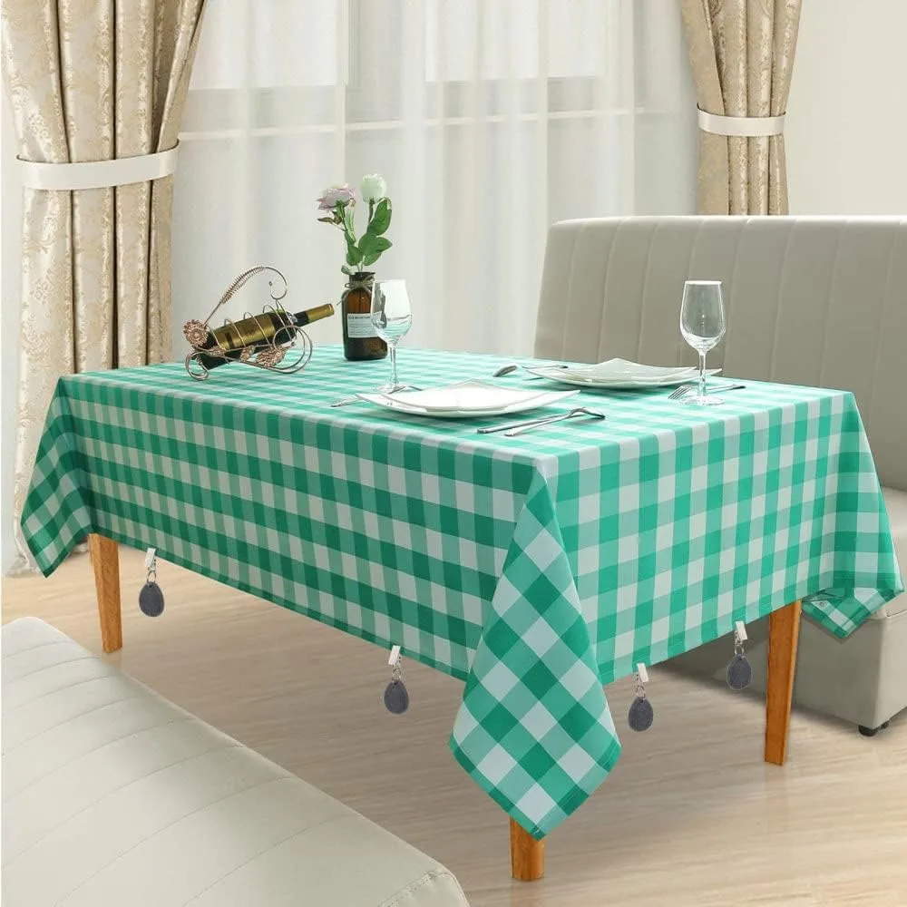 4PCS Windproof Marble Teardrop Tablecloth Weights With Metal Clips Decorative Marble Tablecloth Clip Natural Materials