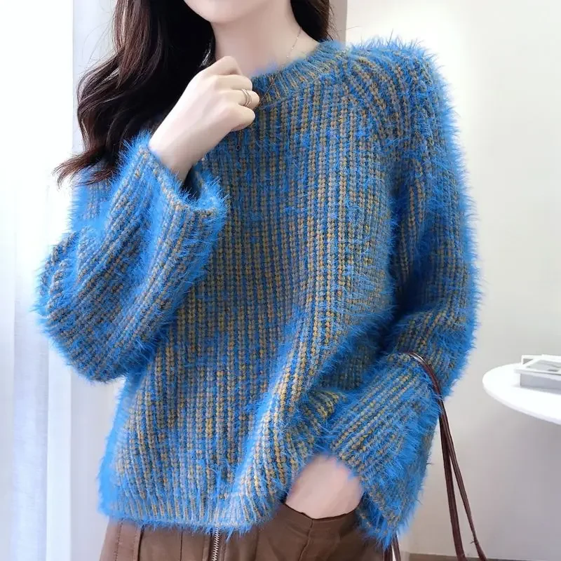 

Ladies New Fashion Hem Split Pullover Sweater Women Clothing Girls Autumn Casual Knitwear Female Woman OL Sweaters VA1294