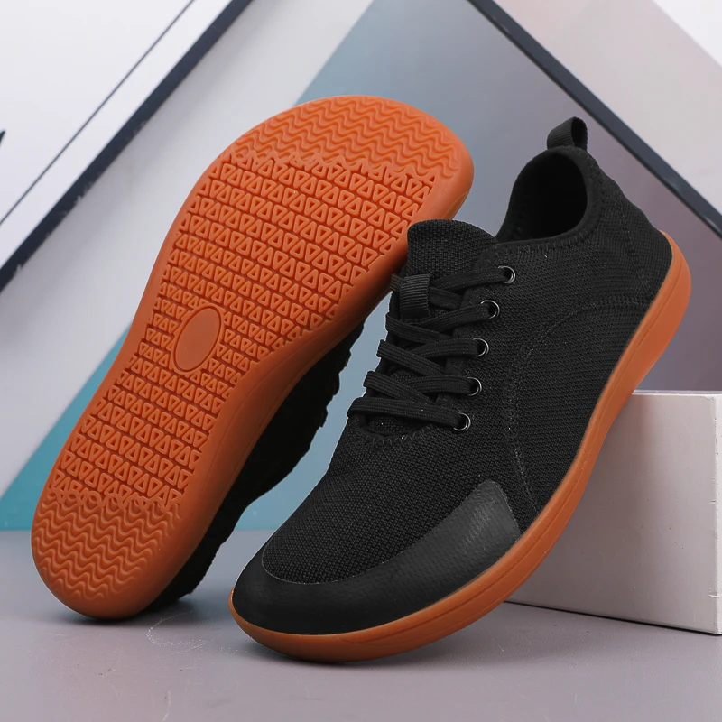 

Унисекс кроссовки с широким носком для ходьбы босиком, минималистичные дышащие повседневные спортивные туфли для мужчин и женщин