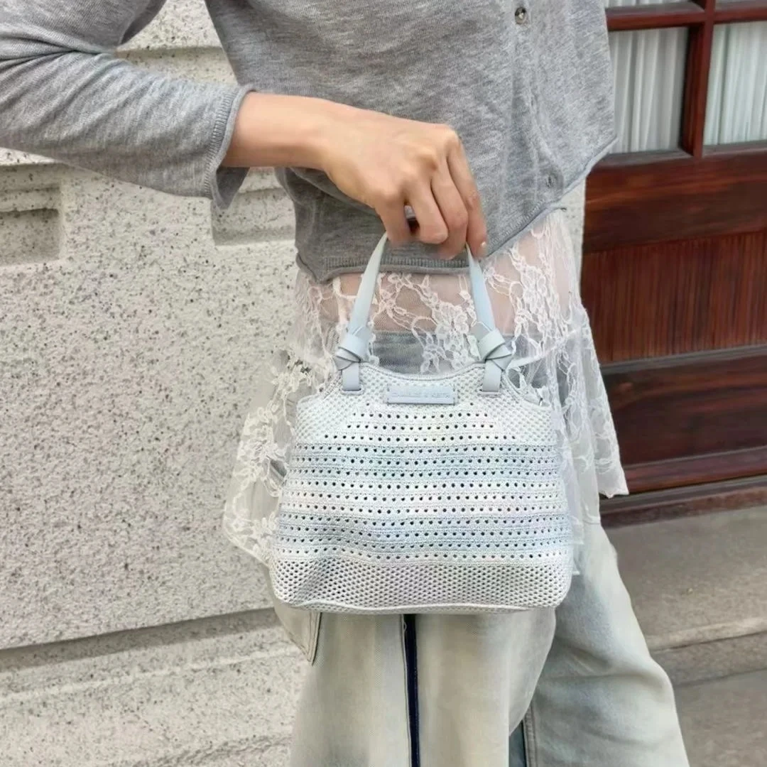 

Summer Single oulder Crossbody Handbag Sweet Cool Sle Fabric Magnetic Bule Closure Travel
