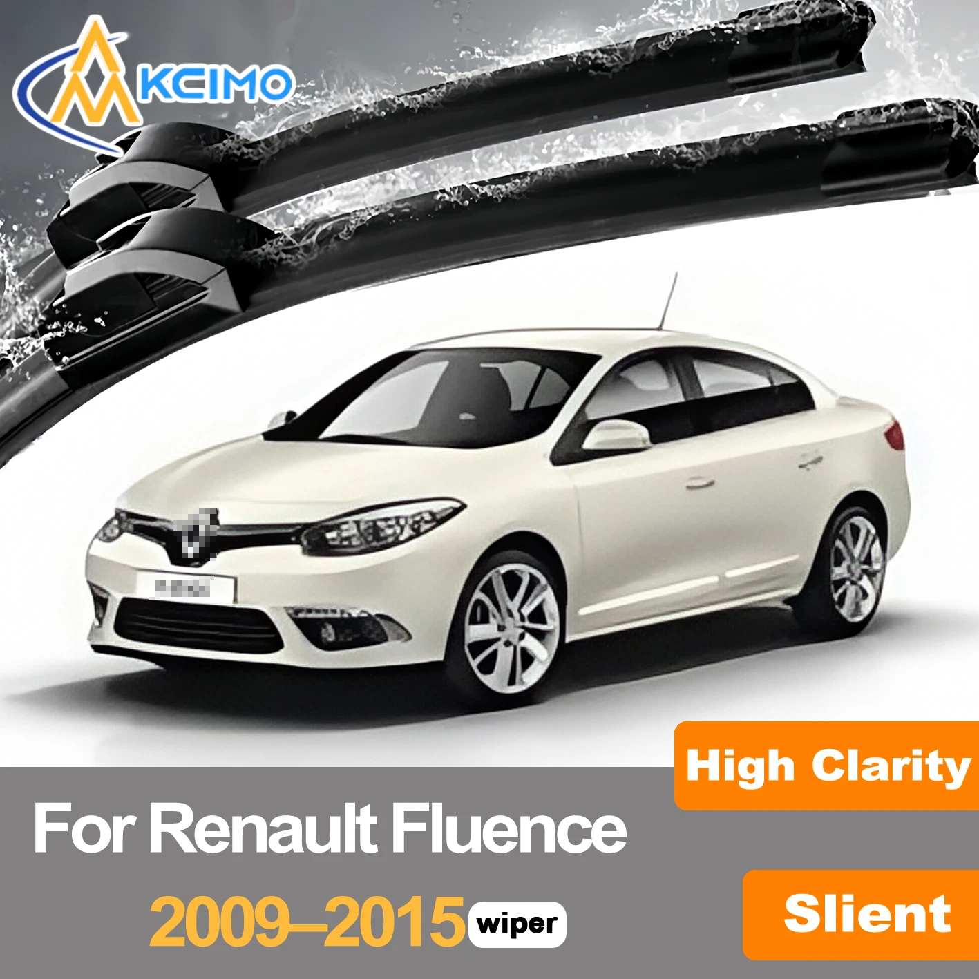 

Front Windshield Wiper Blades For Renault Fluence/X38 2009–2015 Renault Samsung SM3 Replacement Wiper Set All-Season