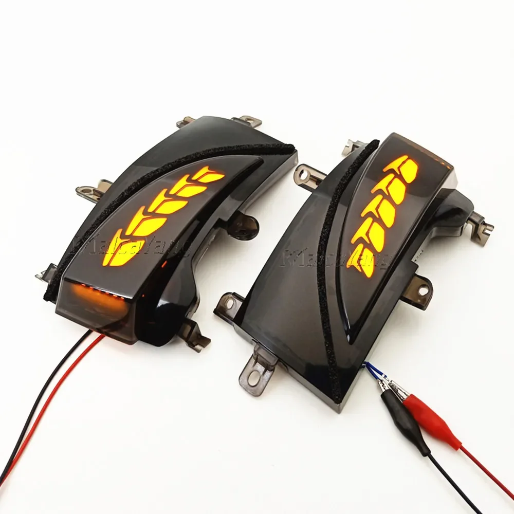 ديناميكية مرآة الرؤية الخلفية بدوره مصباح إشارة متتابعة تدفق ضوء لإنفينيتي QX56 QX80 لنيسان باترول Y62 أرمادا كويست RE52