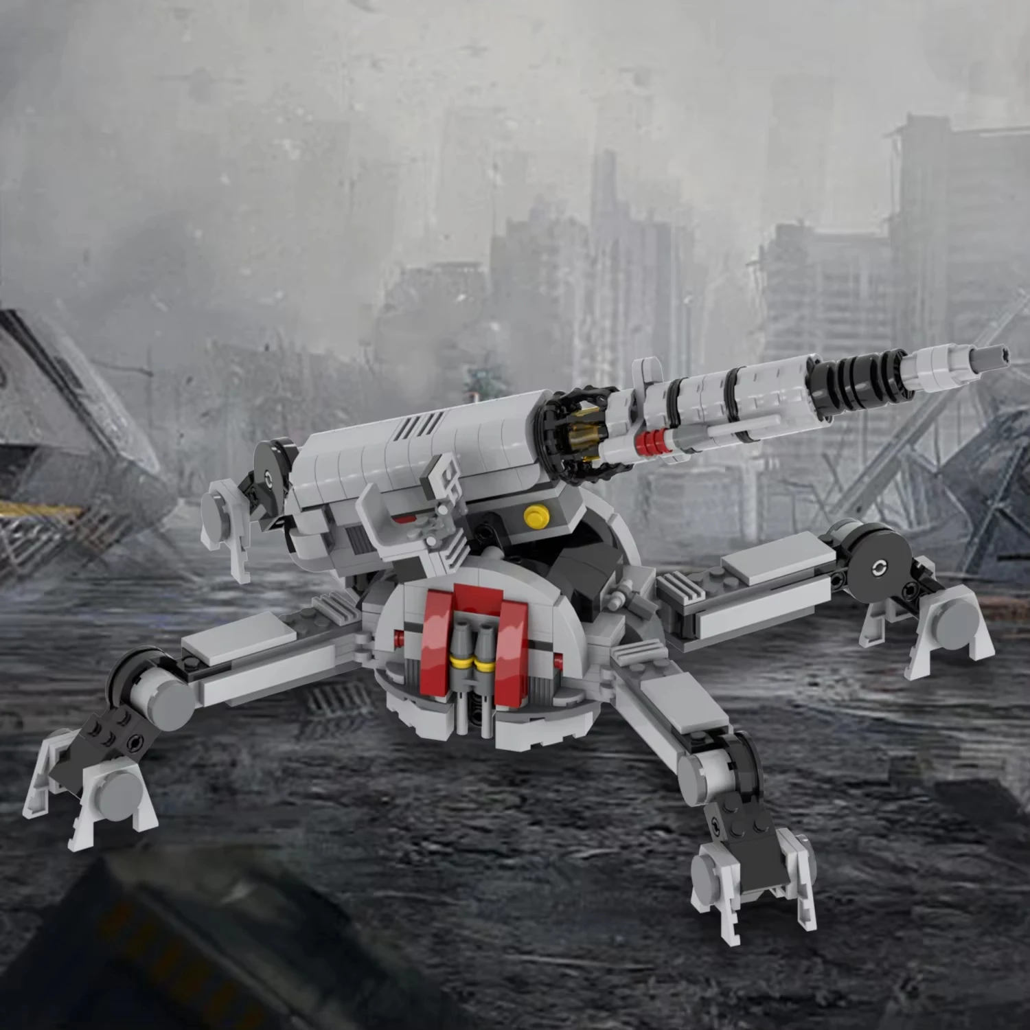 

MOC 451PCS Anti-Armor Cannon Military Series Weapoons Wars DIY Educational Toys For Kids Gifts Building Blocks Movie Scene
