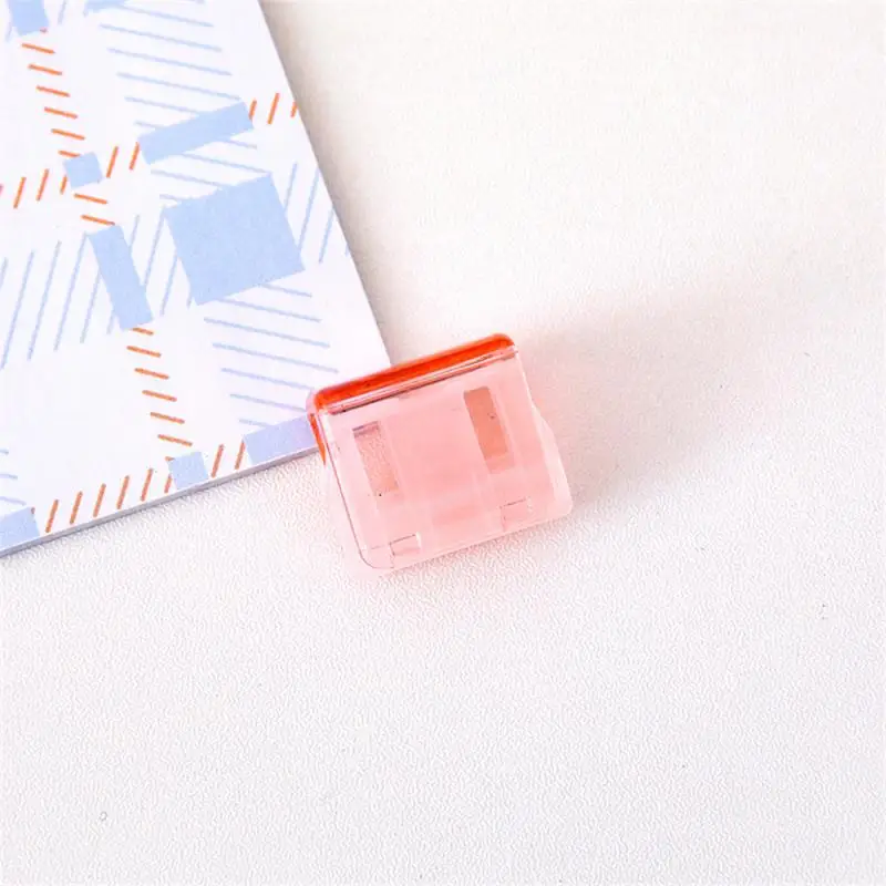 Candy color push clip transparent color push clip test paper storage clip data file fixed small clip dovetail clip