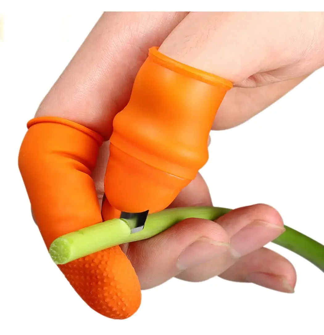 Silicone Thumb Harvest Knife Set 2