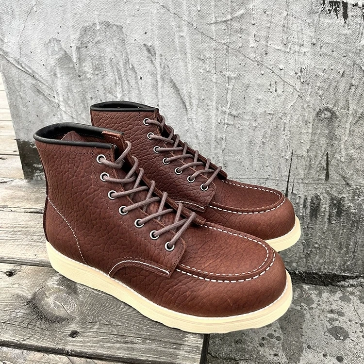 

New 2026 Handmade Men Vintage British Ankle Boots Spring Autumn Outdoor Casual Shoes High Quality Desert Motorcycle Boots