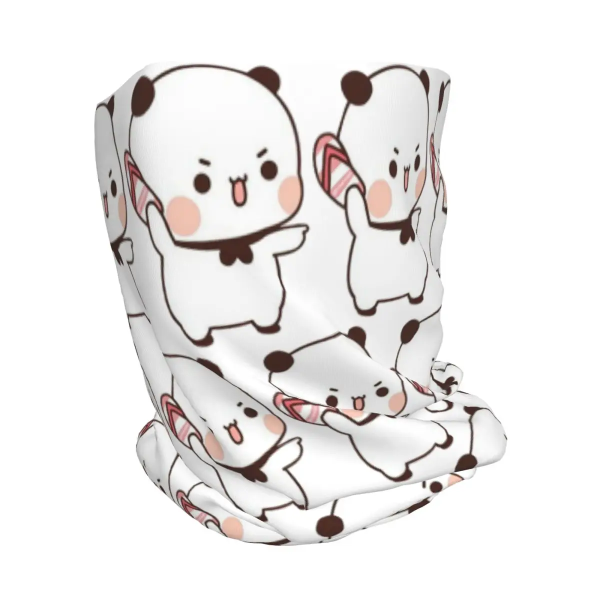 Cute Bubu Is Throwing Flip-flops At Dudu Bandana Neck Cover Wrap Mask Scarf Multifunction Balaclava Beanies Hat Breathable