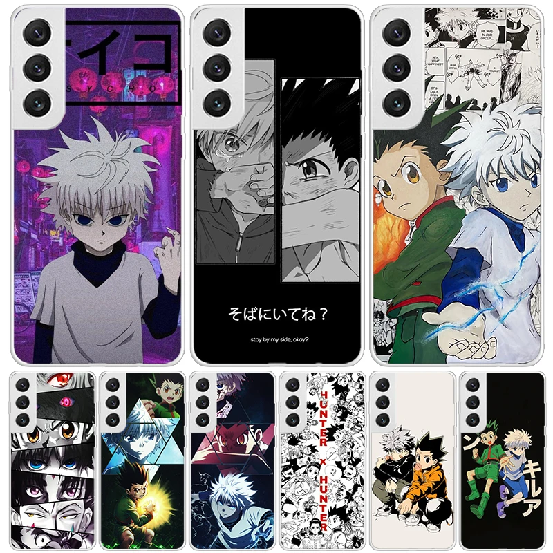HXH X Hunter funda de Anime para Samsung Galaxy S24 Ultra S23 Plus S22 + S21 S20 FE S10E S10 S9 S8 S7 Edge Trend Fundas