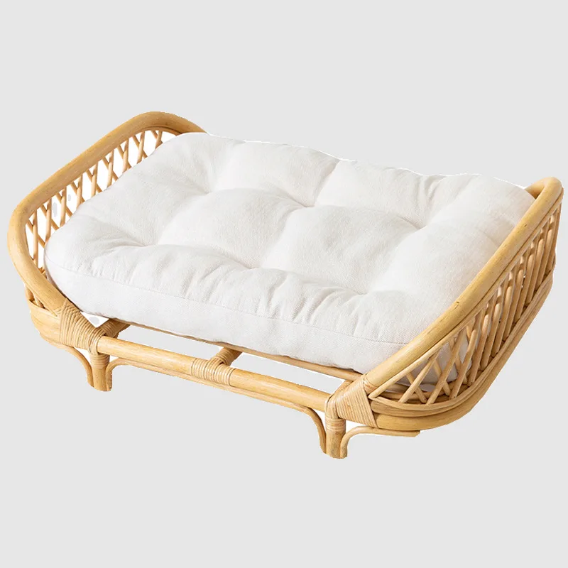 Rattan dog bed rattan kennels medium and small  winter and summer  beds universal  woven cat litter pet