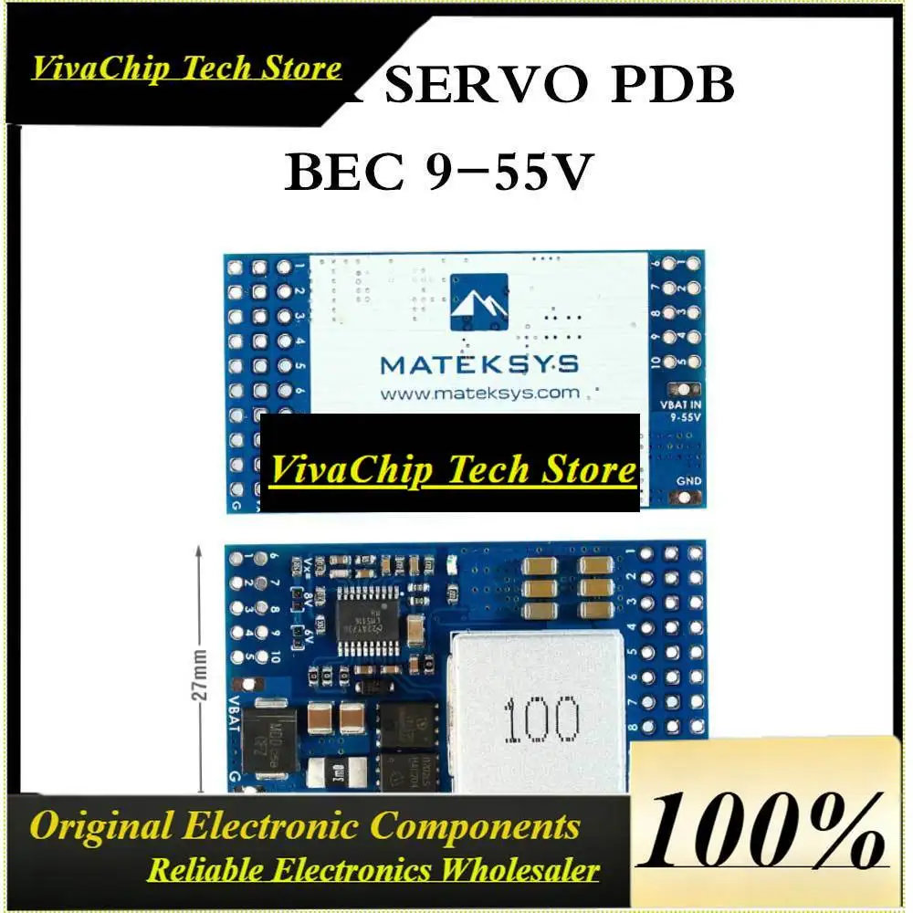 VivaServo Power Distribution Board For MATEK With 12A BEC 9 55V To 5 6 8V Voltage Regulator Drone FPV Accessory