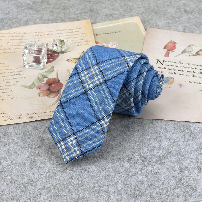 Mode Baumwolle Krawatten Für Männer Frauen Casual Plaid Krawatte Für Schule Jungen Mädchen Anzüge Krawatte Schlanke Hochzeit Krawatte gravatas 6cm – Detail 10