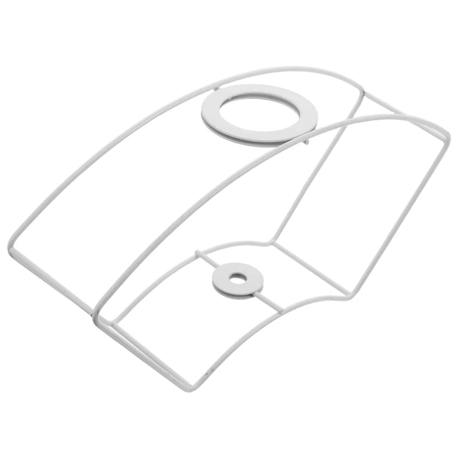 

Wire Lampshade Frame with E27 Bracket Polished Metal Desktop Lamp Base for Bedroom Living Room Kitchen Study Industrial Light