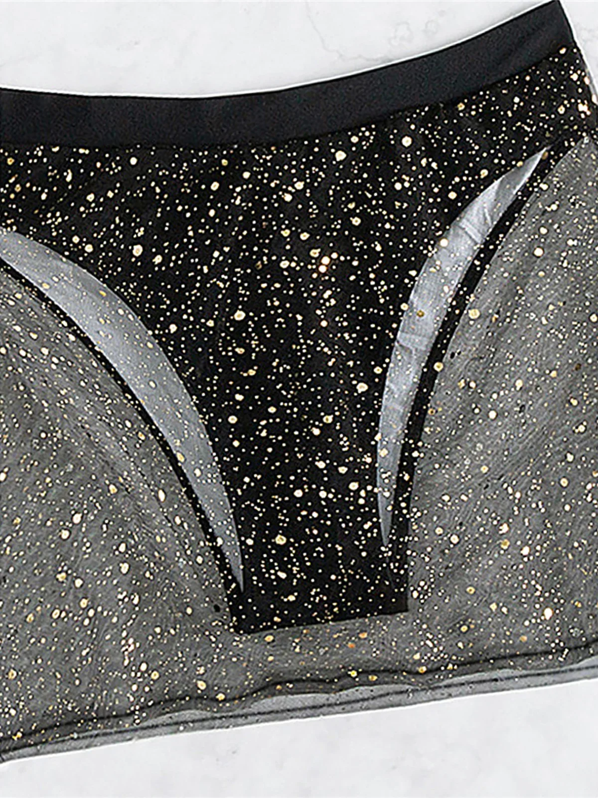 XS - L Glitter Sparkling Halter Skirt Bikini Female Swimsuit Women Swimwear Two-pieces Bikini set Bather Bathing Suit Swim K5301