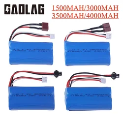 7.4V 1500/3000/3500/ 4000 mAh JST/T/SM Plug 18650 2S li-ion Battery for Wltoys 12423 10428 12429 12401 12402A RC Car Spare Parts