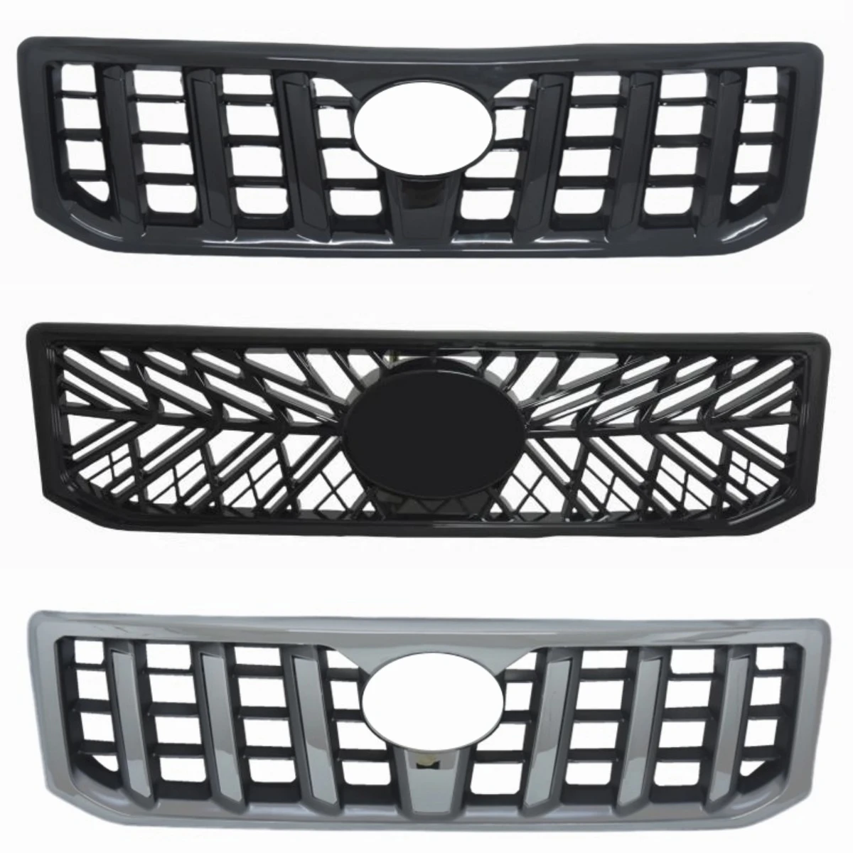 

Front Grille Radiator Grill for Toyota Prado LC120 4000 2700 2003-2009 Convert New Style Car Bumper Net