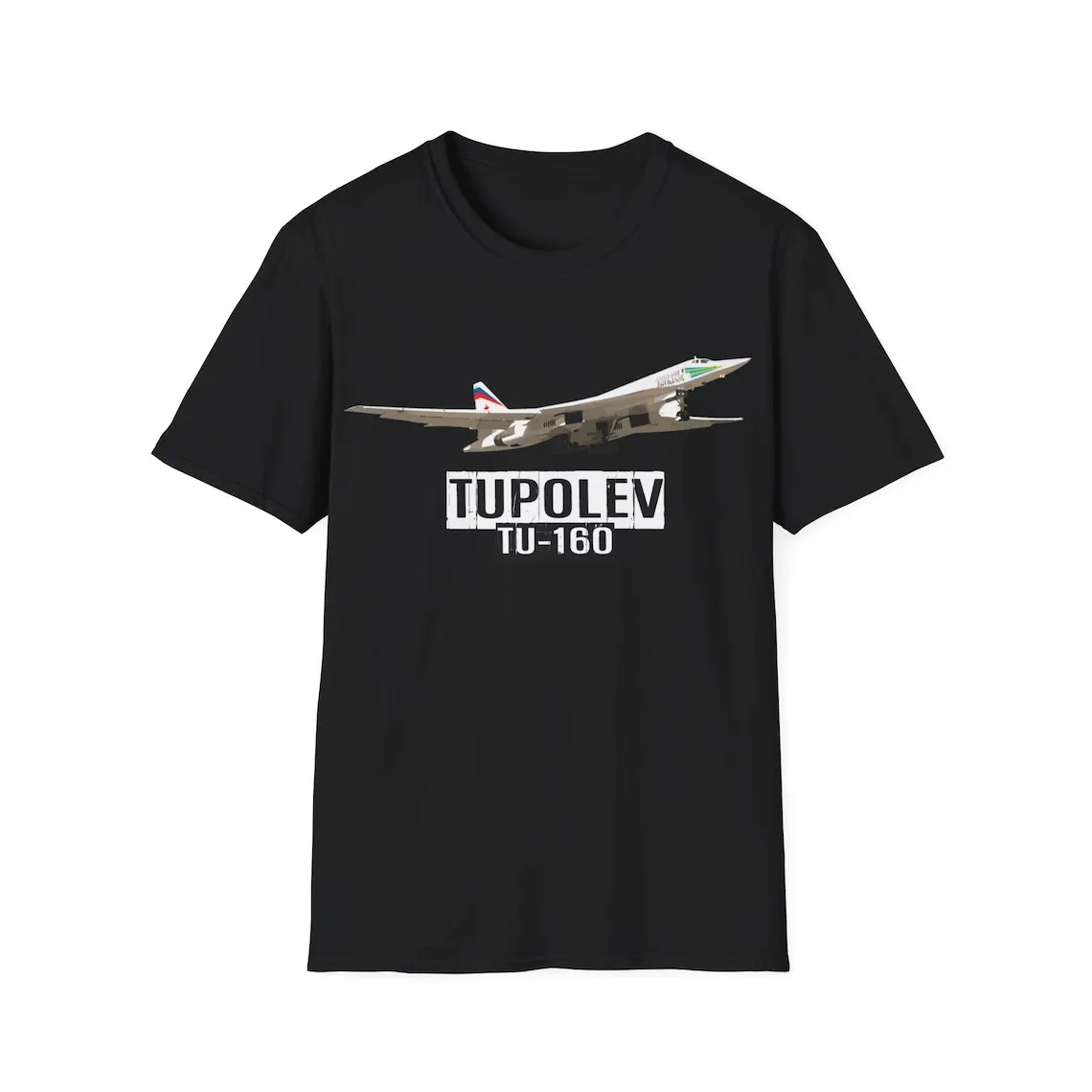 Russian Air Force Tupolev Tu-160 Heavy Strategic Bomber T-Shirt 100% Cotton O-Neck Short Sleeve Casual Mens T-shirt Size S-3XL