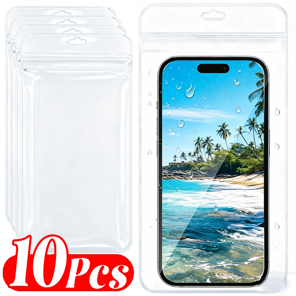 Universal Transparent Waterproof Phone Pouch Underwater Summer Swimming Mobile Phone Protector Bag Case for Phone Samsung Xiaomi