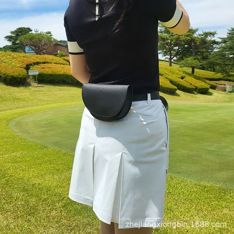 

Golf Bag Golf Rangefinder Organizer Portable Golf PU Laser Rangefinder Pouch Instrument Shockproof Golf Portable Waist Packs