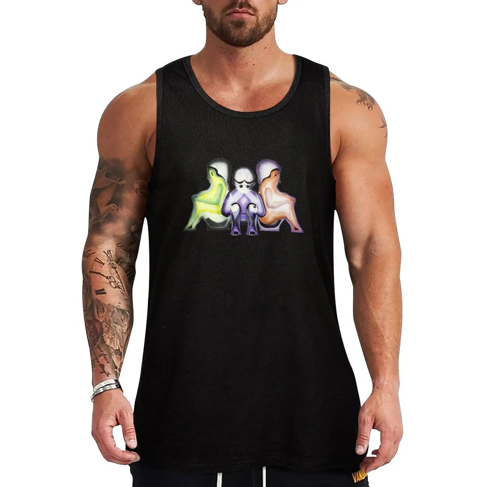 Giant - Three friends Tank Top Active Tank Top Lightweight Workout Gym Sleeveless