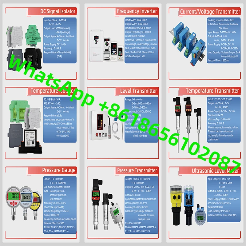 K14 AC Current Transmitter Din Rail 0-200A Current Sensor Hall Current Transducer Output 4-20mA DC24V 220V Power Supply