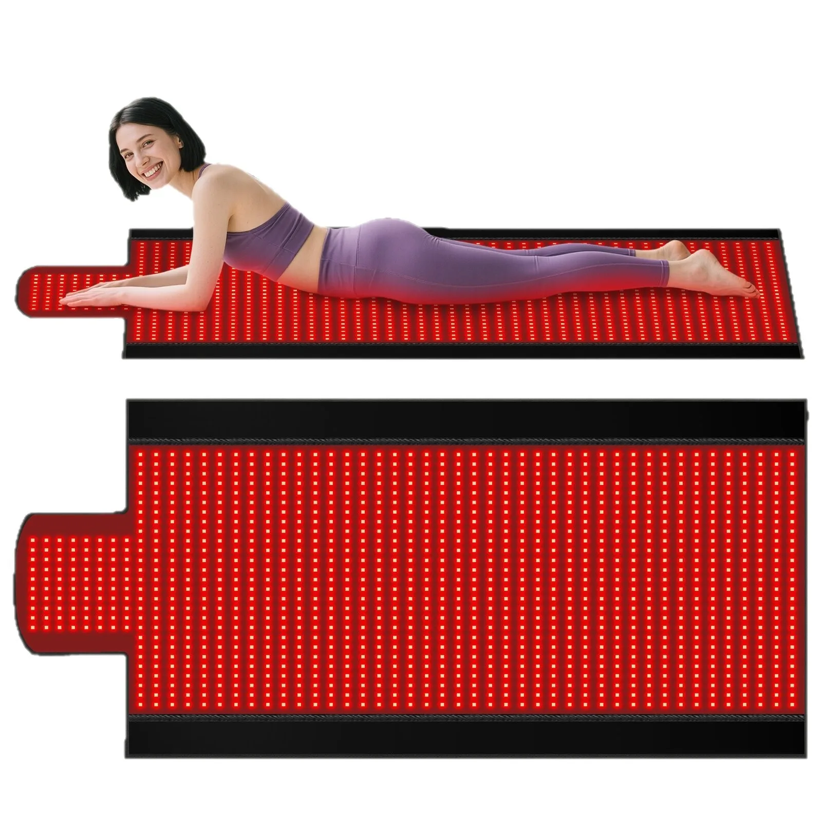 

Red Light Therapy Blanket, 76.8x33 Inch Silicone Hot Compress Mattress, LED Full Body Therapy Mat, Home Physiotherapy