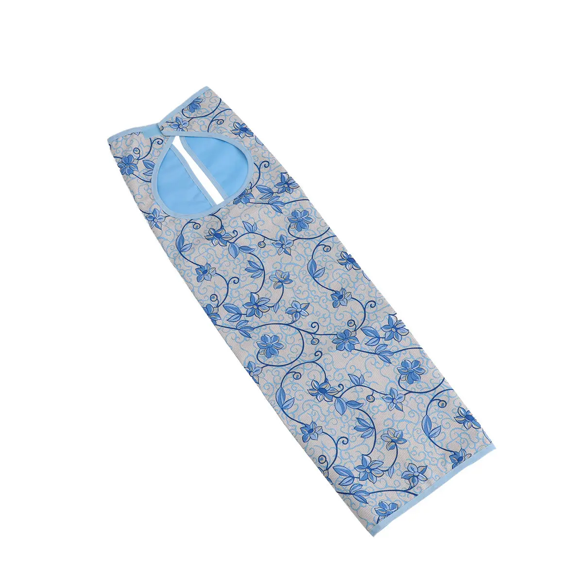 

Waterproof Clothing Protector Bib Adult Flowers Print Wipe Clean Messy Meals Stain Comfortable Ideal Bedridden