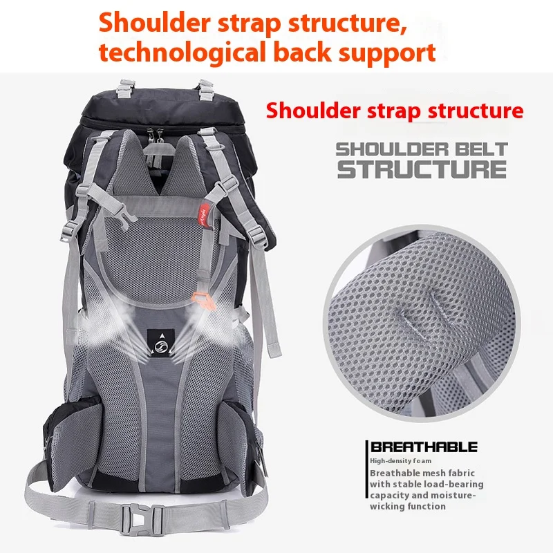 Mochila de senderismo profesional gran capacidad para camping