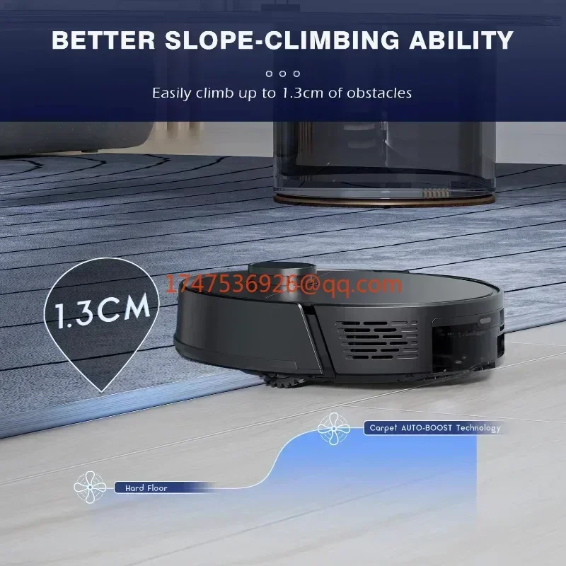 Self-emptying SLAM LDS Robot Vacuum Cleaning Wet and Dry Mopping Self-emptying Trash Bin Vacuum Cleaner