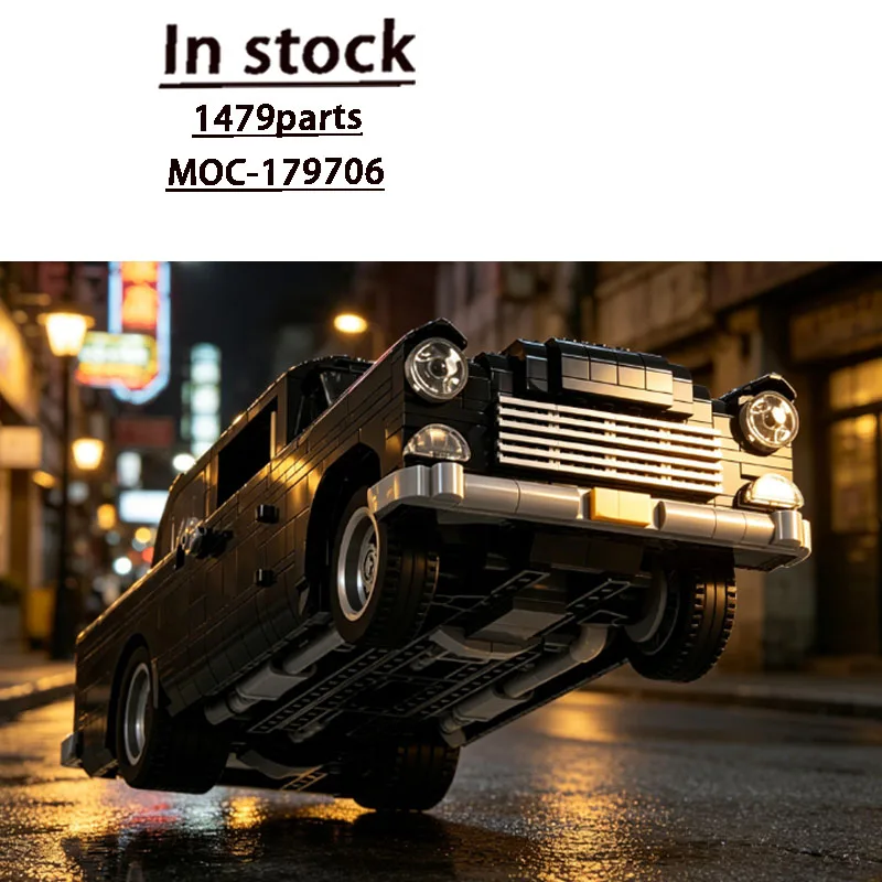 

MOC-179706 Black New Sports Car Assembly Stitching Building Block Model 1479 Parts MOC Creative Building Blocks Toy Gift