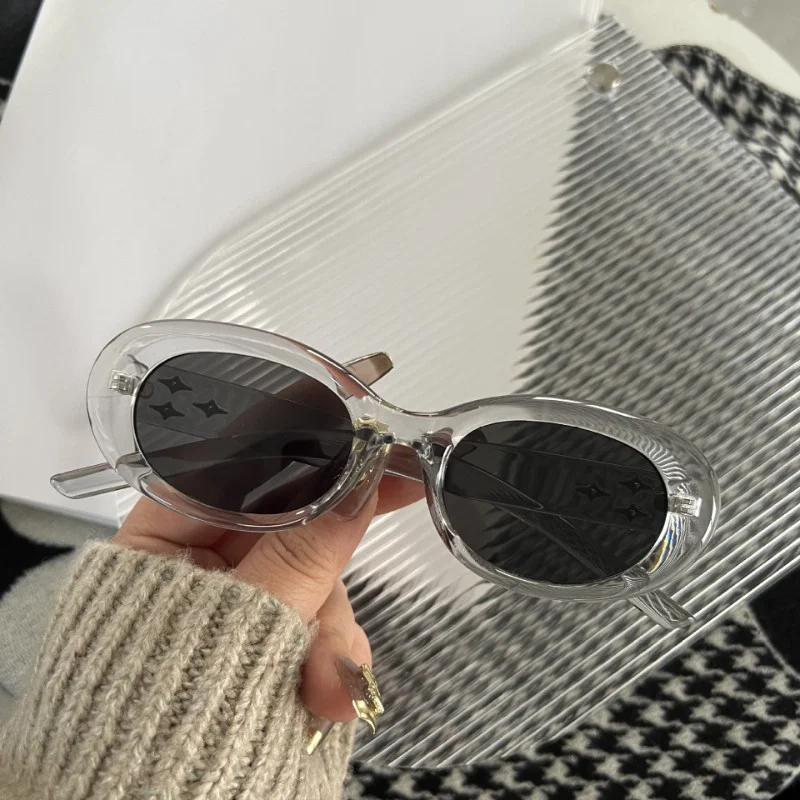 Retro-Sonnenbrillen für Damen und Herren Vintage Kleine Ovale Sonnenbrillen Trendige Y2K für Frauen Ästhetisch