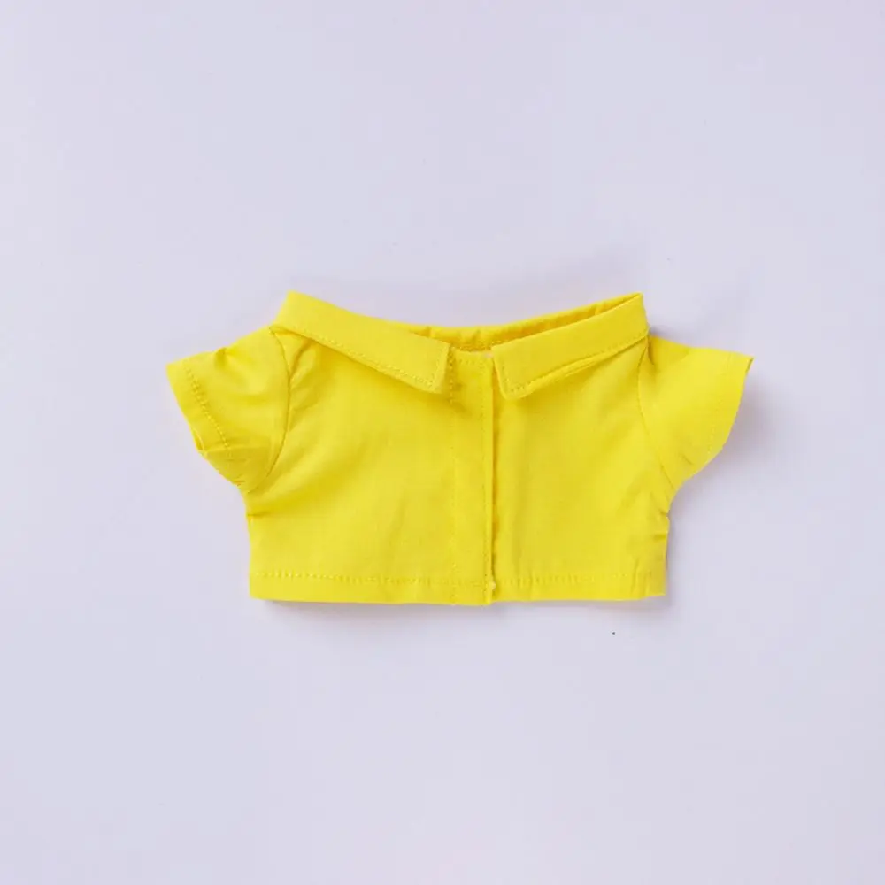 

Doll Clothes Doll Clothes for 10/15/20cm Idol Doll Accessories Lapel Shirt Plush Doll's Lapel Shirt Clothing Casual Solid Shirt