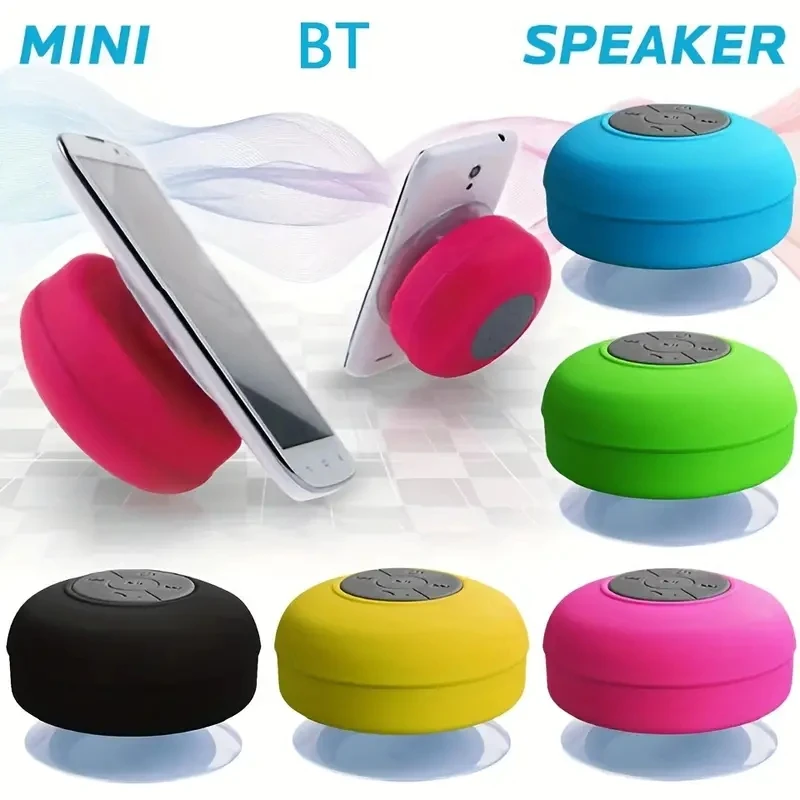 Bathroom Waterproof Wireless Bluetooth Speaker Large Suction Cup Mini Portable Speaker Outdoor Sports Stereo Speaker