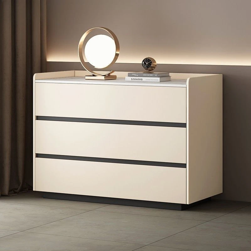 

Simple environmental protection Internet celebrity light luxury chest minimalist leather modern Italian bedroom bedside table