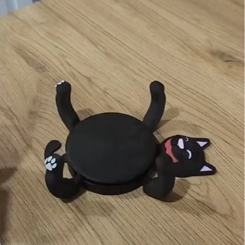 

Creative 3D Print Funny Cat Coasters Insulated Coaster Ornament Stress Relieve Mug Base Desk Decor Birthday Gifts