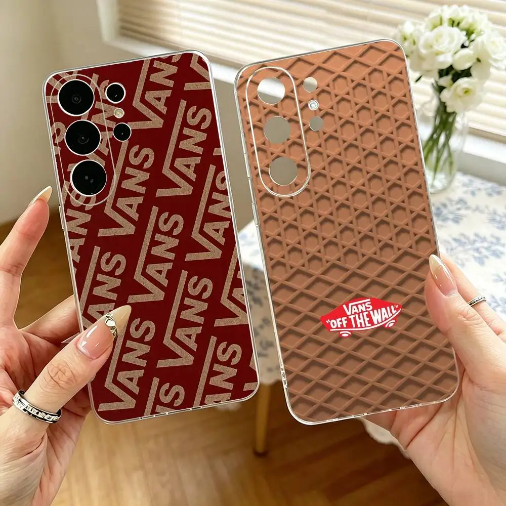 Capa Transparente V-vans LOOG para Celulares Samsung S25, S24, S21, S22, S23, S30, Ultra, S20, Plus, FE, Note, 10, 9, 5G