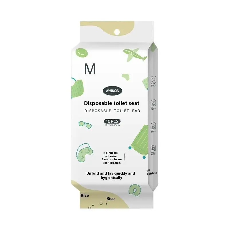 10 Uds decoración de baño fundas desechables para asientos de inodoro de verano con embalaje de viaje portátil impermeabilizante