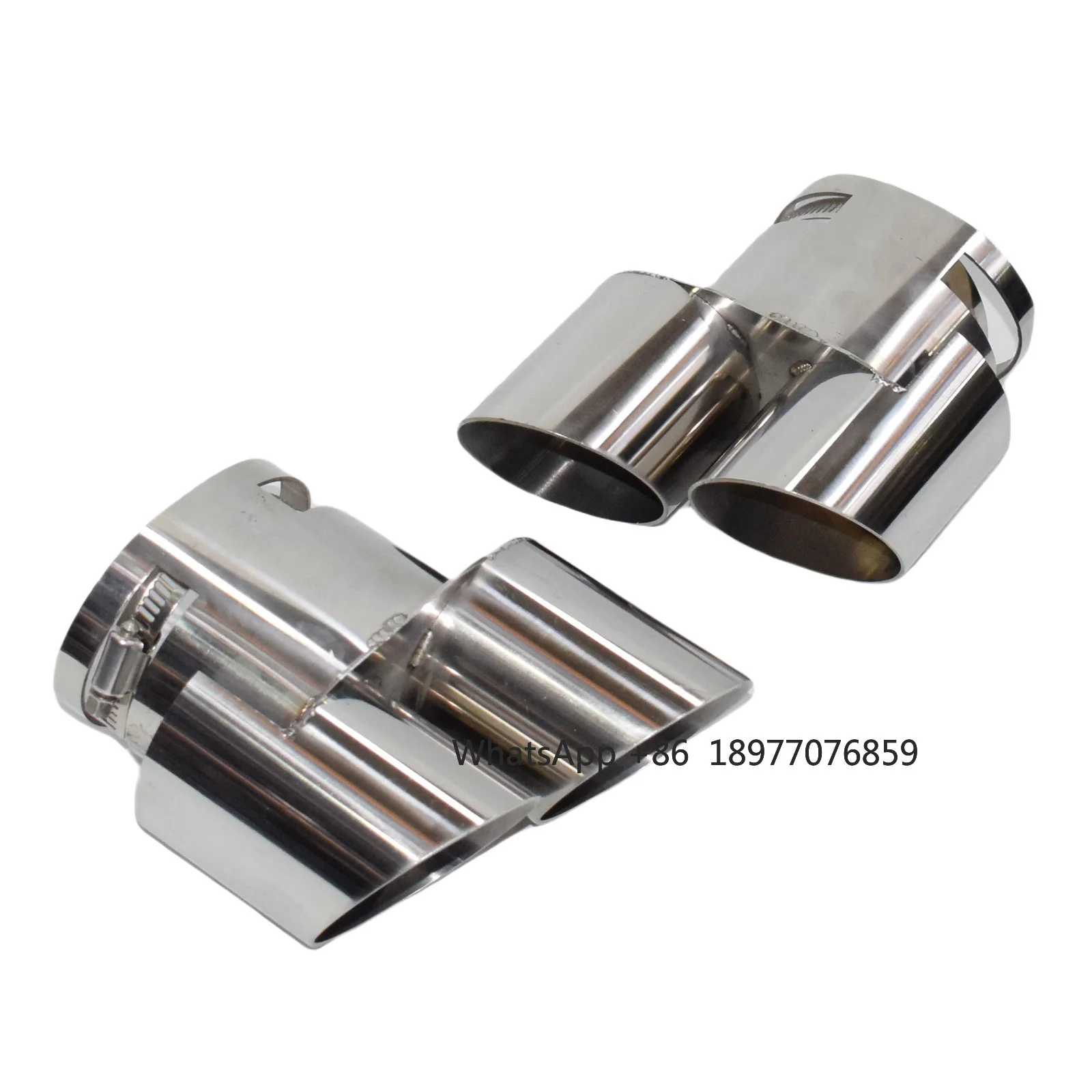 Car Exhaust Tip & Cover For BMW X5 X6 X7 G05 G06 G07 19-24 SUS304 Exhaust  TailPipe Cover Upgrade To M60i Muffler Tip Nozzle