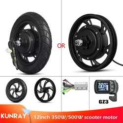 12inch BLDC Scooter Hub Motor Wheel 48V 500W Brushless Non-Gear Hub Motor 36V 350W E Bike Motor Wheel For Electric Scooter Ebike