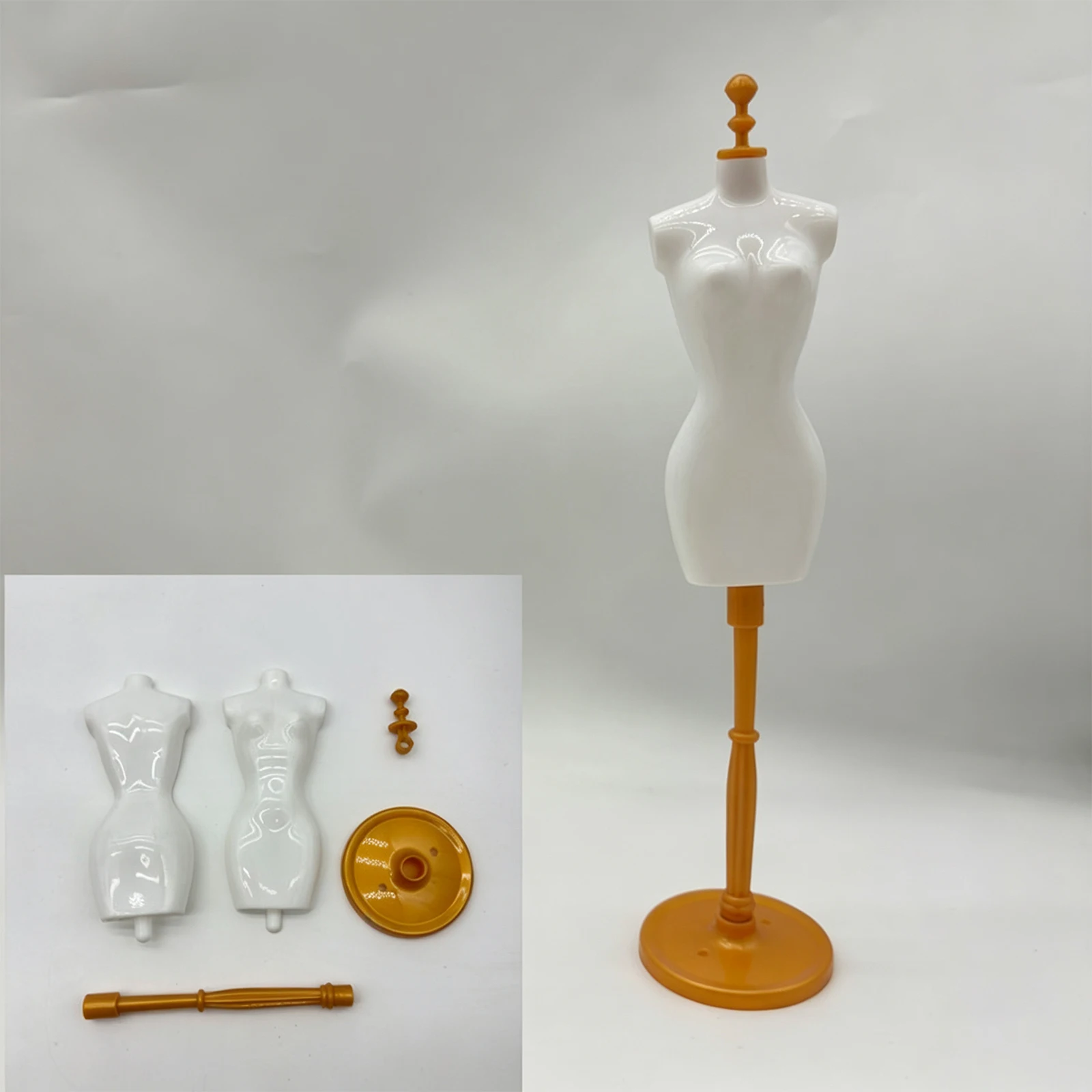 Mini Half Mannequin Model Stand Multi-Purpose Doll Mannequin Display Holder for Doll Clothes Dollhouse Decoration