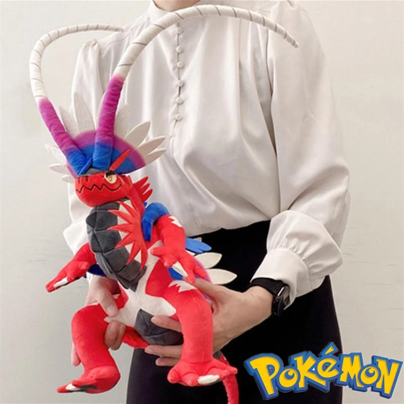 30cm Anime Figures  Pokemon Koraidon Miraidon Model Doll Scarlet Violet Series Plush Toy Monsters Peripherals Kawaii Kid Gift