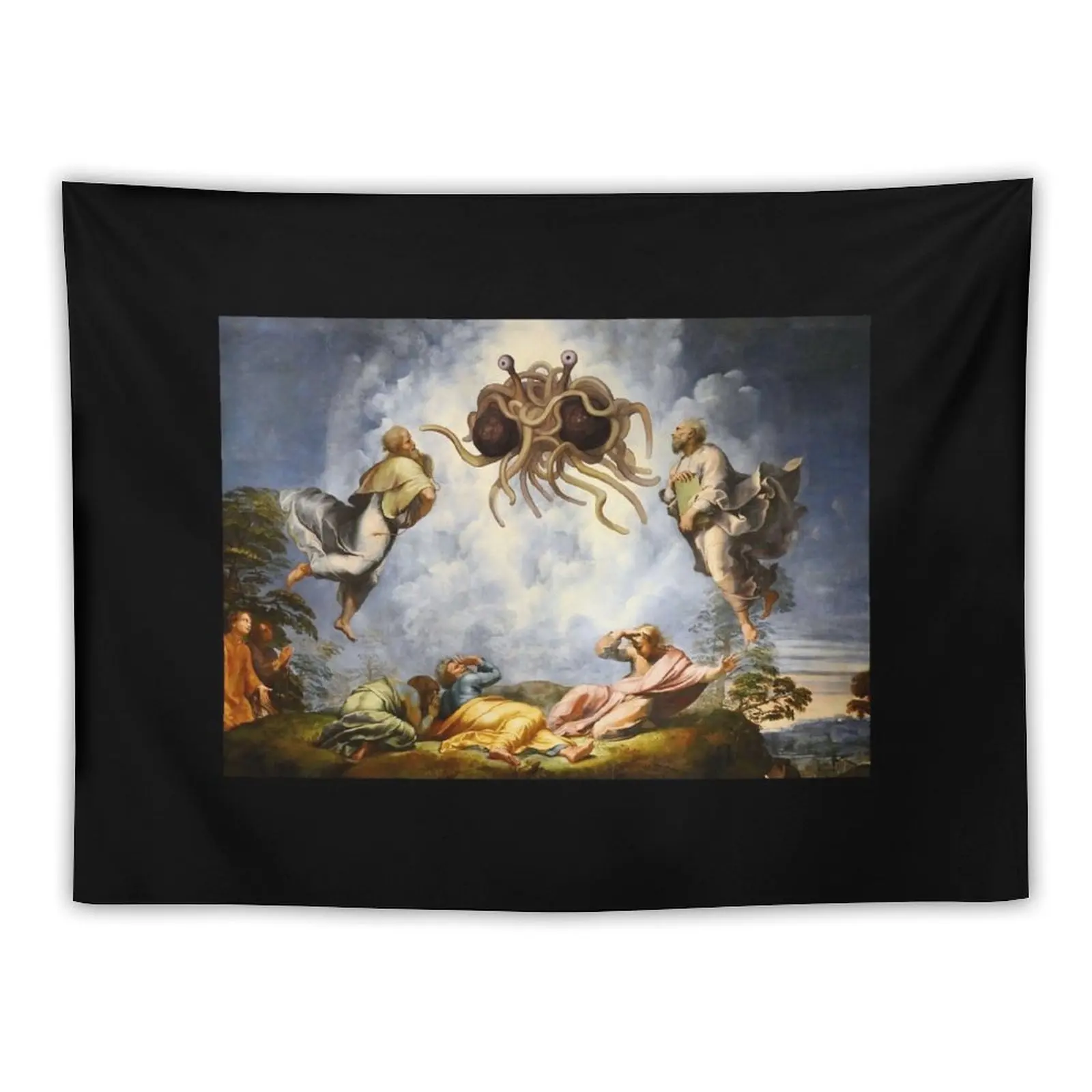 

The Transfiguration of The Flying Spaghetti Monster Tapestry Room Ornaments Decoration For Bedroom Tapestry