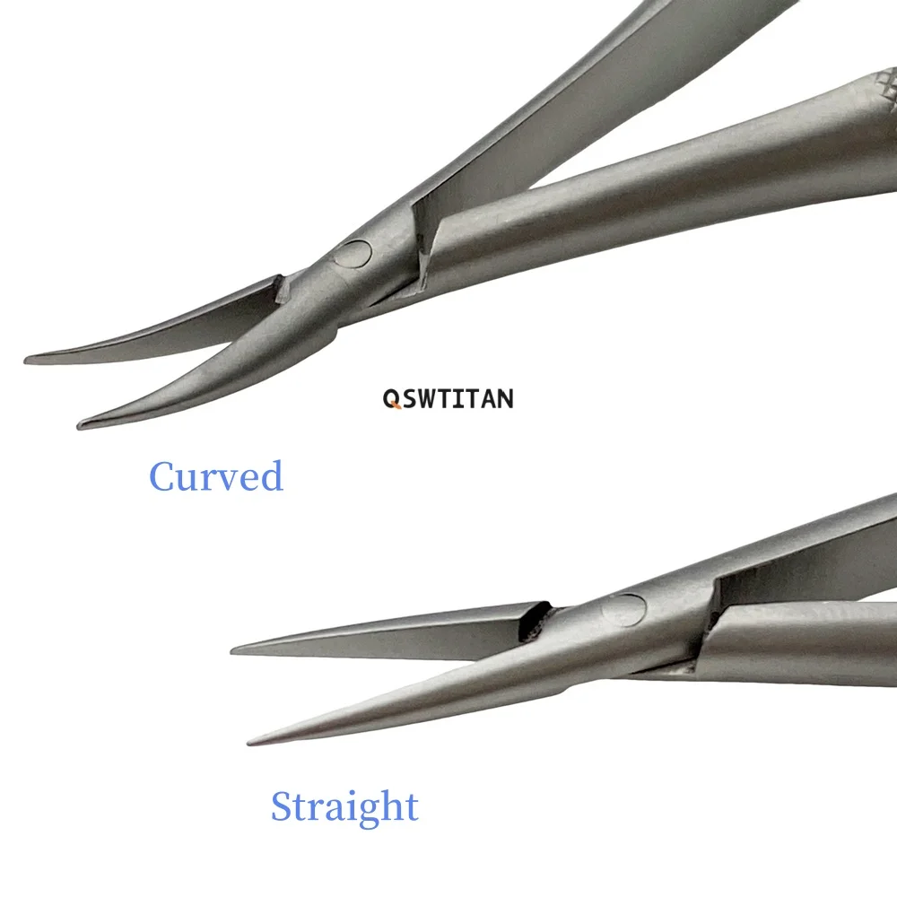 Eyelid Tools Castroviejo Needle Forceps Straight/Curved 12.5cm-18cm for Dental Forceps Orthodontic Implant Tool