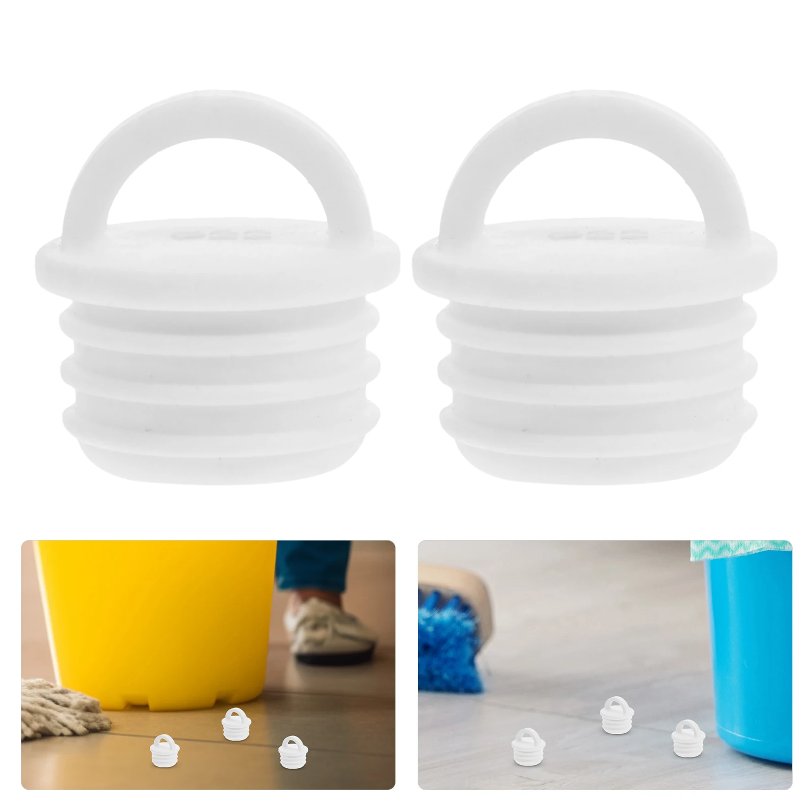 

3pcs Mop Bucket Plug Replacement Hole Stopper Water Outlet Cover Drain Plugs Prevent Leakage Versatile Use Stable Material Easy