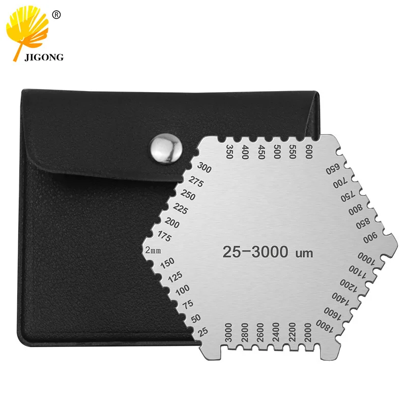 Stainless Steel High-Precision Hexagonal Wet Film Comb Gauge Thickness Paint Tester