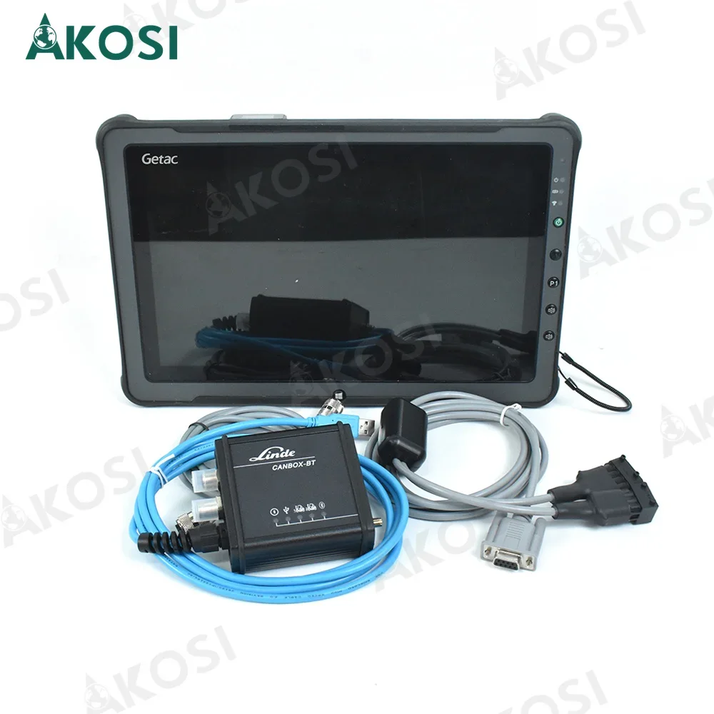 Forklift Linde BT Canbox USB Interface linde canbox bt Fork lift Truck auto Diagnostic tool with Getac F110 tablet