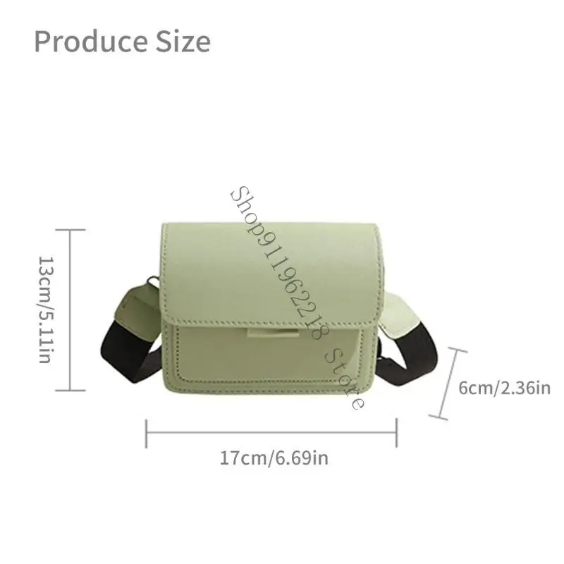 Modern Korean Small Shoulder Bag Functional PU Leather Crossbody Bags With Adjustable Strap for Various Occasion 066F