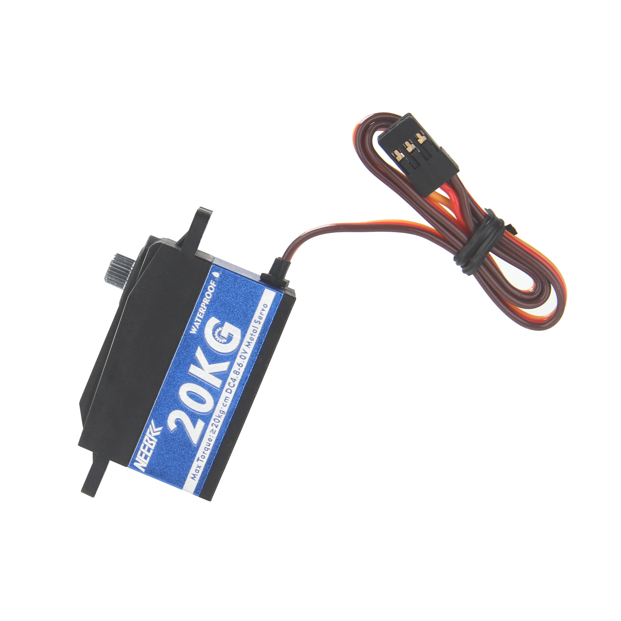 NEEBRC 20KG Digital Servo Low Profile 4.8-6.0V Metal Gear High Torque for 1/10 RC Car Crawler Truck Racing Drift Axial Toy Parts