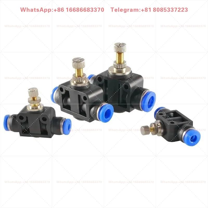 Pipeline One-way Throttle Valve SA4/6/8/10 Pneumatic Quick Connector Air Pipe Quick Plug Air Flow Control Fitting Parts
