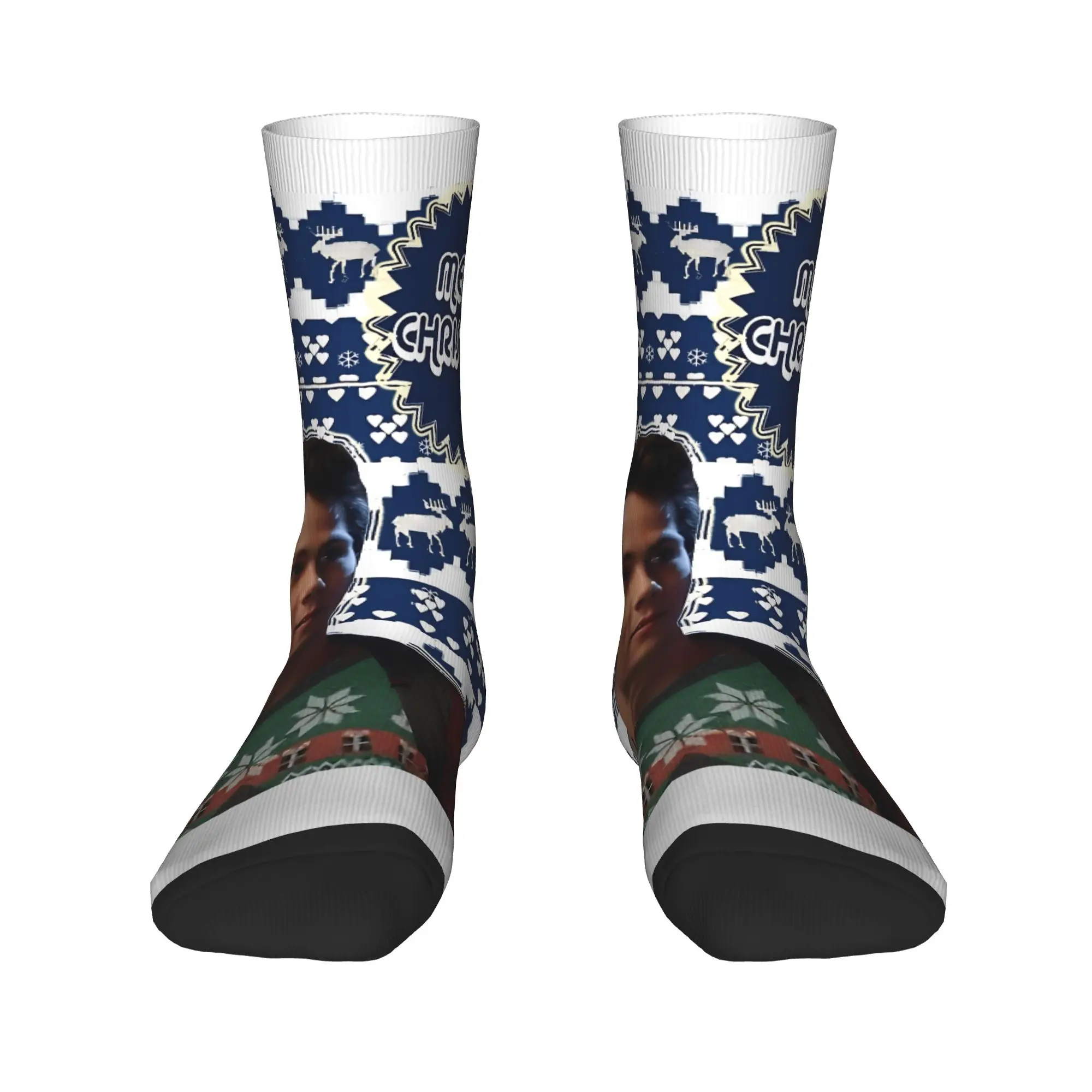 메리 틴울프 양말 미끄럼 방지 스타킹 남성용 고품질 러닝 스포츠 양말 봄 고딕 디자인 양말